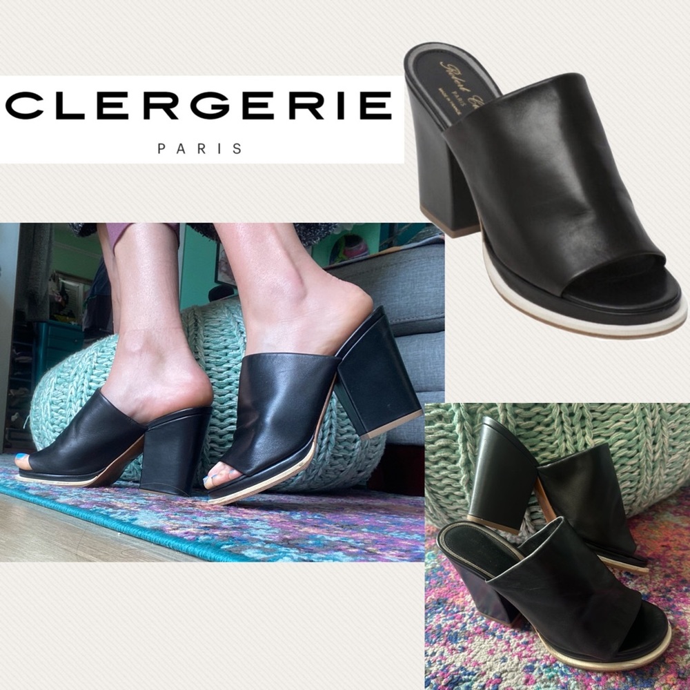 🖤Clergie Heeled Mules🖤 - Picture 1 of 17